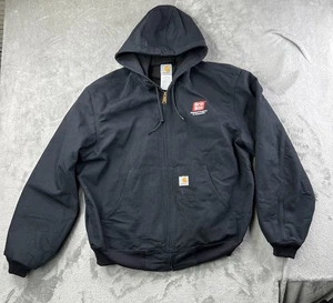 Carhartt Größe Large Jacke Herren Schwarz Canvas Made In USA Union Hochwertig - Bild 1 von 9