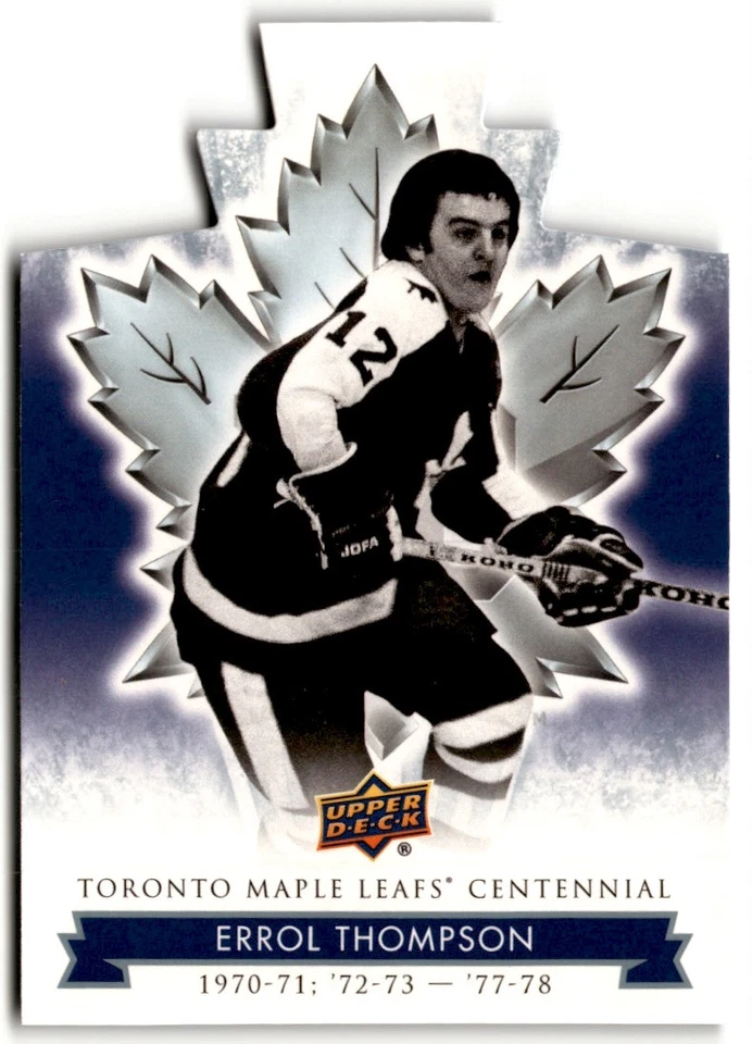Errol Thompson 2017-18 Upper Deck Toronto Maple Leafs Centennial Blue Die Cut #6 - Image 1 of 2