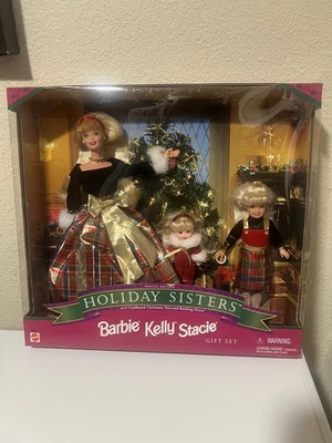 Holiday Sisters Barbie Kelly & Stacie Doll Gift Set 1998 Mattel 19809 - Image 1 of 4