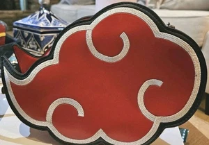 Naruto Akatsuki Cloud Purse Crossbody Bag Sakura Kakashi Anime. GREAT CONDITION - Picture 1 of 4