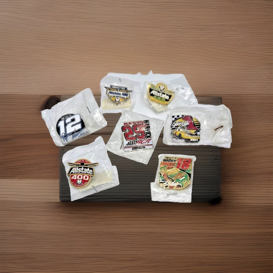 NASCAR Lapel Pins – Select Harvick, Labonte, Newman, Park or Allstate 400 Race - Image 1 of 1