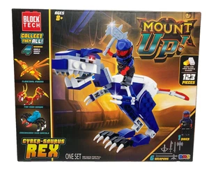 Block Tech Mount Up! Cyber-Saurus Rex w/ Rider 123 pieces - Picture 1 of 3