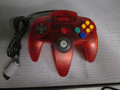 Transparent Red Replacement Controller For N64 Brand New 7325 - Image 1 of 3