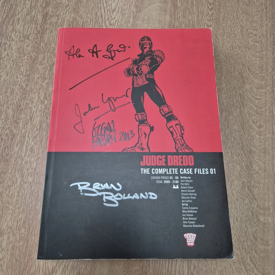 Judge Dredd: The Complete Case Files 01 - Signed, Bolland, Grant, Wagner,Fabry - Image 1 of 4