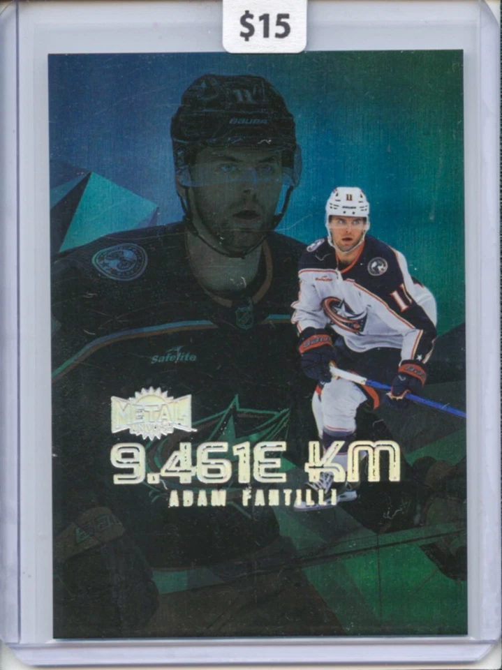 2023-24 Skybox Metal Universe Adam Fantilli 9.461E KM SP #LY-24 - Image 1 of 2