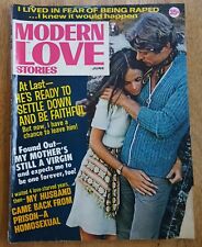 Modern Love Stories Magazine June 1970 Relationships Drama Vintage 