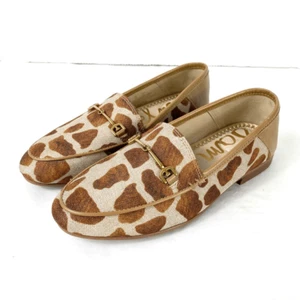 Zapatos Mocasines Sam Edelman Loraine Mini Estampado de Jirafa Mordida de Caballo para Niña Talla 1 - Imagen 1 de 8