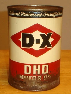 Vintage NOS D-X / DX DHD ein Quart Vollmetall Motoröl Dose (voll) - Bild 1 von 6
