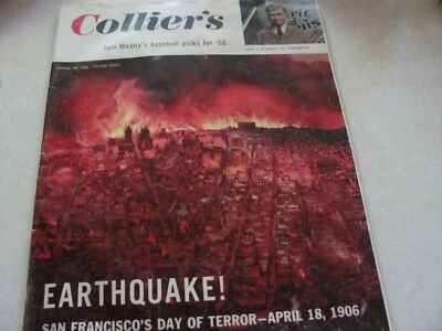  Colliers Magazine 30 Mar 1956 Baseball Jimmy Stewart San Francisco Earthquake Foto 1 de 4
