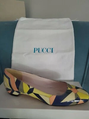 Emilio Pucci patent leather flat shoes 7.5 - Image 1 of 4