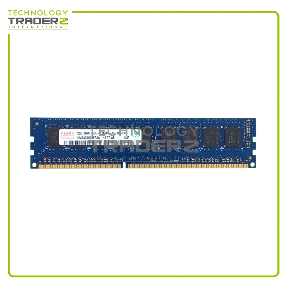 LOT OF 4 HMT325U7BFR8A-H9 Hynix 2GB PC3L-10600E DDR3-1333MHz ECC 1Rx8 Memory - Image 1 of 1