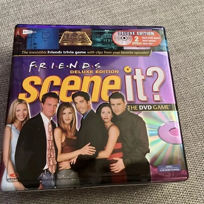 Friends Scene It? Deluxe Edition DVD Game Metal Tin 2 Discs - Image 1 of 3