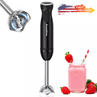 Electric Hand Blender - 12-Speed with Turbo Mode, Stainless Steel Blades from US