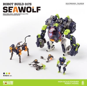 ROBOT BUILD 017S X Snail Shell Navy RB-17S SEAWOLF Mecha Action Figure Model New - Picture 1 of 22