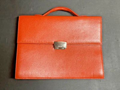 Elegante Maletín Filofax Naranja para Documentos o Bolsa para Portátil Foto 1 de 4