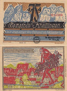 Niedersachsen, Kneitlingen, 75 Pfennig 1921, ksfr. - Picture 1 of 1