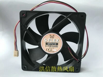 Scythe S-FLEX SFF21E DC12V 0.15A S-FDB Bearing Super Silent Fan - Image 1 of 3