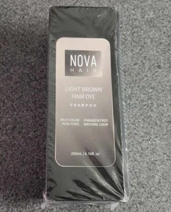 Nova Hair Light Brown Hair Dye Shampoo 200mL / 6.76fl. oz - Picture 1 of 1