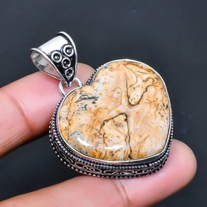 Picture Jasper Handmade Gemstone Jewelry Pendant 1.62" - Picture 1 of 1