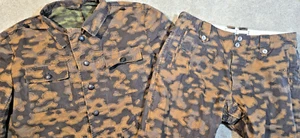 Autumn Camouflage Hunting Outdoor Field Military Jacket & Pants Set Men's Large - Picture 1 of 24