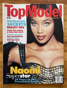 TOP MODEL Magazine #3 NAOMI CAMPBELL Elle Macpherson Claudia Schiffer K. Hume ++ - Picture 1 of 7