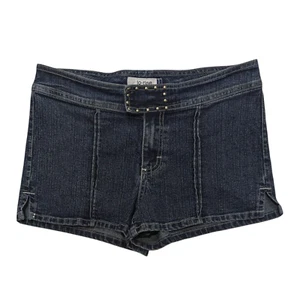 Vintage Jordache Jean Shorts Size 11/12 Bareback Denim Hot Pants Studded 90s Y2K - Picture 1 of 10