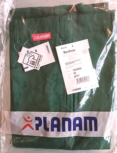 Planam BW 270 work pants green waistband pants size 52 pants men's workwear - Picture 1 of 2
