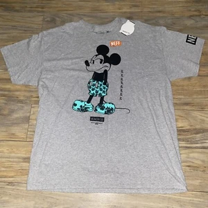 Neff Disney Mickey Mouse Gray T Shirt Men's Size XL HM - Picture 1 of 10