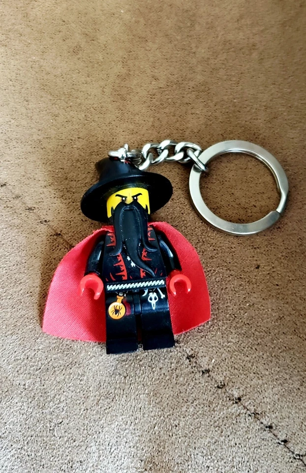 Lego Castle Dragon Wizard Mini Figure Keychain Ring 850886 - Imagem 1 de 1