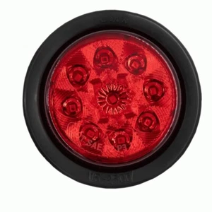 METRA HEISE HE-TR2501 / 2.5" 9-LED REDONDO (ROJO) MARCADOR/LUZ DE LIQUIDACIÓN CON OJAL - Imagen 1 de 6