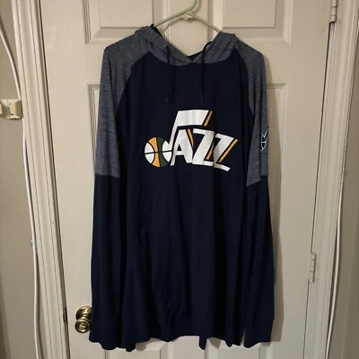 New Orleans Jazz Hombres 4XL Fanáticos de la NBA Baloncesto Pullover Púrpura Chaqueta con Capucha Foto 1 de 4