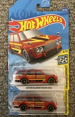 HOT WHEELS ROJO 71 DATSUN BLUEBIRD WAGON (510) Momo X2 Foto 1 de 3