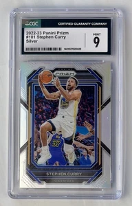 2022-23 Panini Prizm Stephen Curry #101 Silver Prizm CGC 9 Mint - Picture 1 of 2