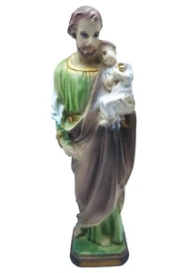 Saint Joseph Statue St Joseph & Baby Jesus Catholic Figurine 6.2 Inch - Picture 1 of 5