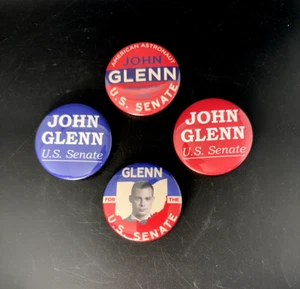 4 Astronaut Wives Club Original Prop Campaign Buttons John Glenn Sam Reid - Picture 1 of 7