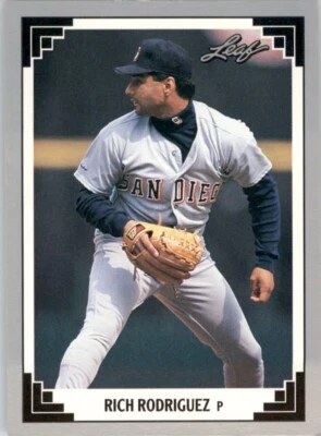 1991 Leaf Rich Rodriguez RC San Diego Padres #448 - Image 1 of 2