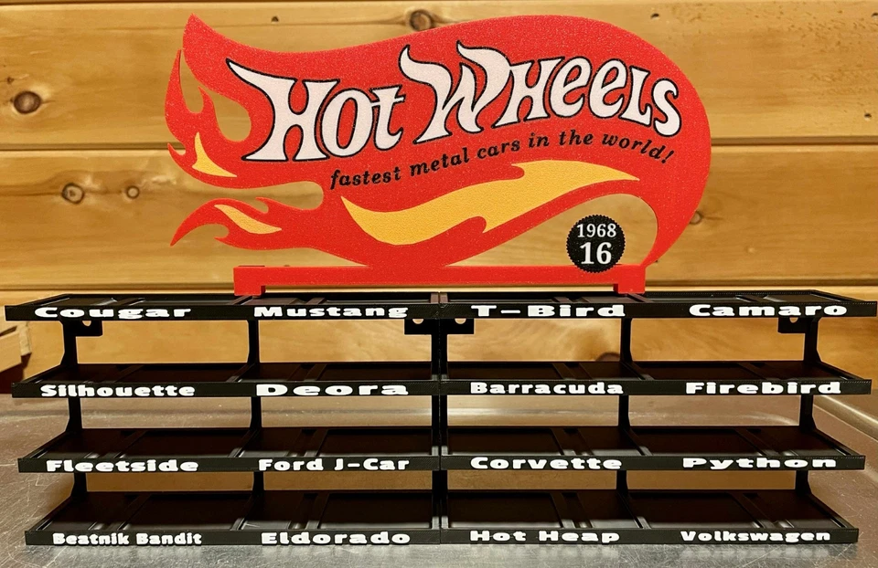 Custom Hot Wheels Original 16 Display - Image 1 of 4