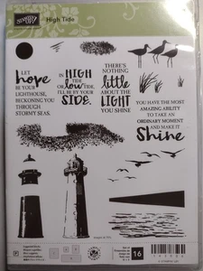 Stampin’ Up! High Tide Stamp Set - Lighthouse Waterfront - Brand New - Picture 1 of 2
