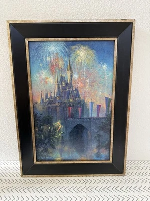 Framed Walt Disney World Castle (2003) James Coleman Painting-COLLECTORS EDITION Foto 1 de 2