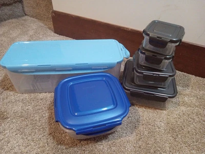 6 Lock & Lock  Storage Container With Lids, Great Condition  - Image 1 of 4