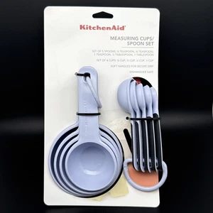 Kitchenaid Lavender Measuring Cups Spoons Set Kitchen Thanksgiving Christmas - Picture 1 of 3