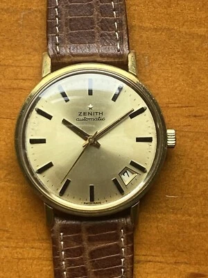 Reloj Pulsera Zenith Vintage Años 60 Lleno de Oro Automático Cal. 2542PC Foto 1 de 4