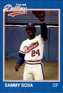 1989 Tulsa Drillers Grand Slam 25 Sammy Sosa Dominican Republic DR Baseball Card