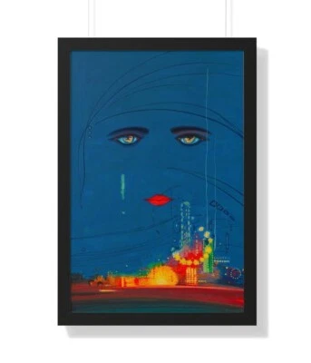 The Great Gatsby "Celestial Eyes" Poster Francis Cugat Vintage Wall Art Decor - Image 1 of 4