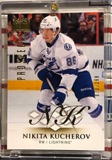 2013-14 FLEER SHOWCASE NIKITA KUCHEROV ROOKIE #30, SERIAL #073/299, STANLEY CUP