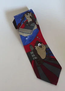Looney Tunes Taz Neck Tie Balancine Hot Cakes 58" long 4" wide - Picture 1 of 4