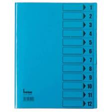 Bene Ordnungsmappe 084800BL Trieur bleu DIN A4 PVC Nombre de compartiments: 12