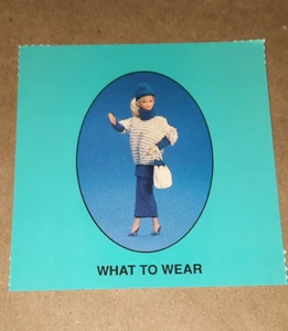 Vintage Barbie Card 1989 Barbie Just Us Girls Game Replacement Piece  - Picture 1 of 6