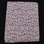 West Point Stevens TWIN Pink Blue Flower Print Flower Flat Sheet Cotton Blend
