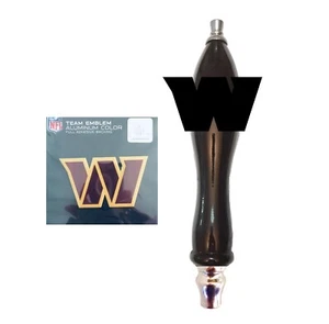 Washington Commanders Football Emblem & Beer Tap Handle for Kegerator Faucet KIT - Picture 1 of 1